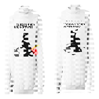 酒を与えないでください ねこイラスト お酒 ネタ 酒飲み お酒好き ビール好き 飲み会 かわいい おもしろ ネコ 猫 スウェットシャツ - Kawaiitshirt