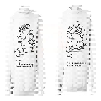 針鼠 花 芽 新芽 園芸 ガーデニング 家庭菜園 メンズ レディース キッズ かわいい ハリネズミ好き スウェットシャツ - Kawaiitshirt