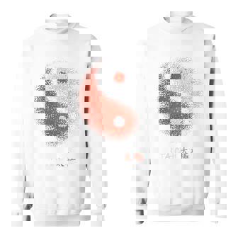 陰陽太極拳アート、背中にプリント スウェットシャツ - Kawaiitshirt