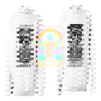 面白い Choccy ミルク タロット カード チョコレート ミルクセーキ 長袖tシャツ スウェットシャツ - Kawaiitshirt