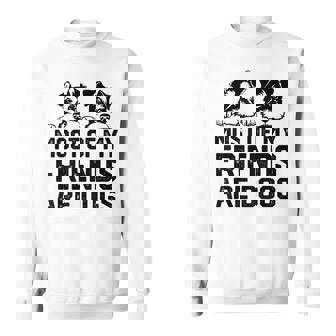 面白い 私の友達のほとんどは犬です ミニチュアシュナウザー スウェットシャツ - Kawaiitshirt