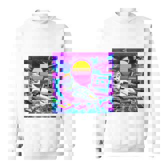 面白いtシャツ 猫 ゲーム ネコ ゲーマー メンズ 猫好き グッズ かわいい おもしろ 面白い 服 ネタ 長袖tシャツ スウェットシャツ - Kawaiitshirt