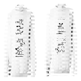 面白いtシャツ 面白いパグヨガのポーズ パグ好きなパグの飼い主さん スウェットシャツ - Kawaiitshirt