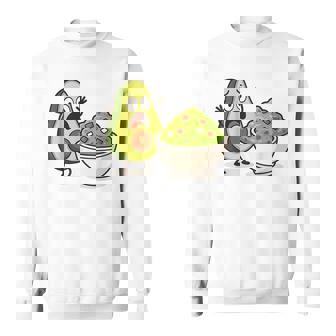 面白いアボカドワカモレ漫画パニック スウェットシャツ - Kawaiitshirt