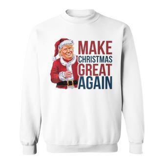 面白いクリスマスグレートアゲイントランプサンタファンusaホリデー 2024 スウェットシャツ - Kawaiitshirt