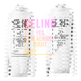 面白いセリーヌ 面白いセリーヌ 名前 誕生日シャツ ギフト スウェットシャツ - Kawaiitshirt