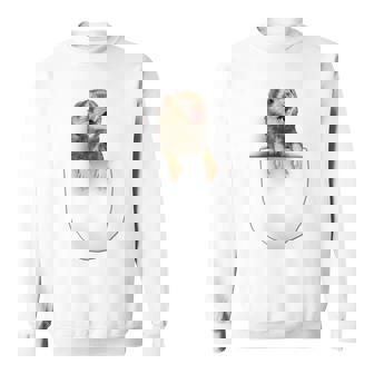 面白いペットフェレット ポケットの中のファニー フェレット スウェットシャツ - Kawaiitshirt