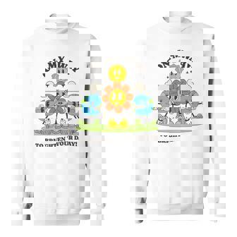 面白いポジティブスマイルサンガーデンハッピーガーデナー植物が育つ 長袖tシャツ スウェットシャツ - Kawaiitshirt