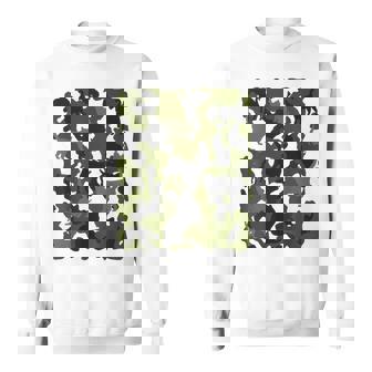 面白い猫のカモフラージュカモフラージュパターンペット猫 スウェットシャツ - Kawaiitshirt