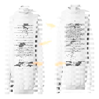 音符で遊ぶ面白いカモノハシ スウェットシャツ - Kawaiitshirt