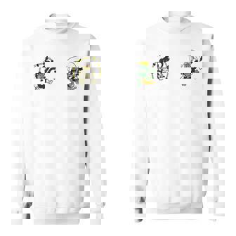 風神雷神 デフォルメ神キャラ ポップアートファッションデザイン 和風 スウェットシャツ - Kawaiitshirt