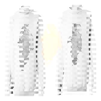 驚愕した マーモット ステッチ デザイン おもしろい 動物 レトロゲーム ドット絵 スウェットシャツ - Kawaiitshirt