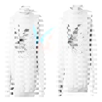 魔法の蝶 エレガント 神秘的な蝶 銀河 星 長袖tシャツ スウェットシャツ - Kawaiitshirt