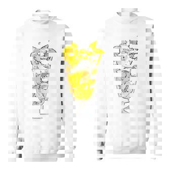 鳥パフェイエロー オカメインコ ラブバード バギー スウェットシャツ - Kawaiitshirt