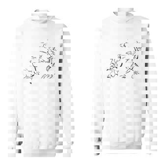 鳥獣戯画《蛙と兎・相撲》かえる うさぎ【日本・世界の名画】日本画 和柄 美術館アート 長袖tシャツ スウェットシャツ - Kawaiitshirt