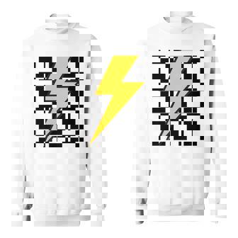 黄色の稲妻チェッカー審美的レーシング 長袖tシャツ スウェットシャツ - Kawaiitshirt