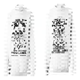 黒のカウガールウエスタンカントリーロデオライニングブーツグランド スウェットシャツ - Kawaiitshirt