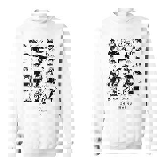 黒柴たくさん かわいい柴犬 柴犬イラスト スウェットシャツ - Kawaiitshirt