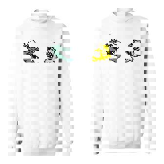 龍 虎 対決 和風キャラクターアート デフォルメポップデザイン スウェットシャツ - Kawaiitshirt