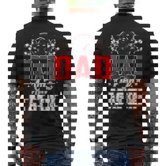 1 Year Old Racing Car Fast One Birthday 1St Family Dad Men's T-shirt Back Print - Thegiftio UK