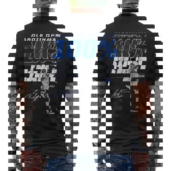 100 Beast Aroldis Chapman Texas Mlbpa メンズTシャツ バックプリント - Kawaiitshirt