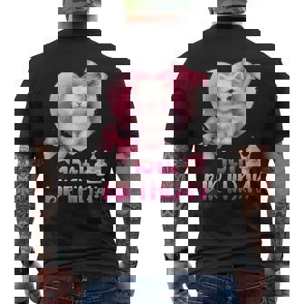 10歳の誕生日 ピンク かわいい 猫 メンズTシャツ バックプリント - Kawaiitshirt