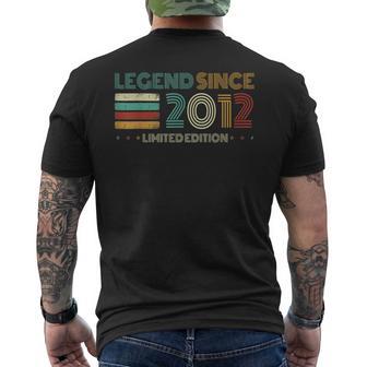 13 Years Old Legend Since 2012 13Th Birthday Men's T-shirt Back Print - Thegiftio UK