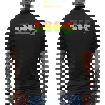 1865 Junenth Black History Month Freedom Men's T-shirt Back Print | Mazezy