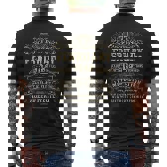 1948年2月 77歳の誕生日プレゼント 男性用 77歳の誕生日プレゼント メンズTシャツ バックプリント - Kawaiitshirt