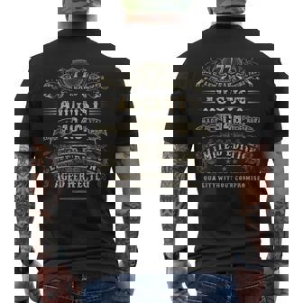 1948年8月 77歳の誕生日プレゼント 男性用 77歳の誕生日プレゼント メンズTシャツ バックプリント - Kawaiitshirt