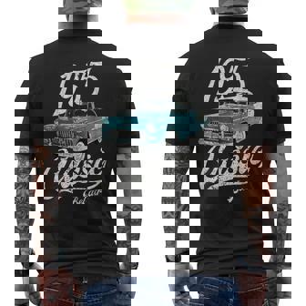 1955 シボレーベルエアブルー メンズTシャツ バックプリント - Kawaiitshirt