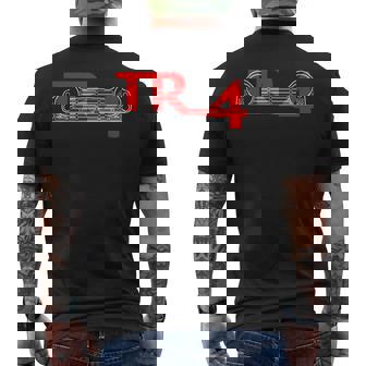 1960年代トライアンフ Tr4クラシック英国カーグリルとエンブレム。 メンズTシャツ バックプリント - Kawaiitshirt