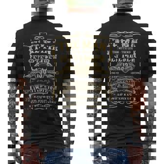 1963年9月 61歳の誕生日プレゼント 男性用 61歳の誕生日プレゼント メンズTシャツ バックプリント - Kawaiitshirt