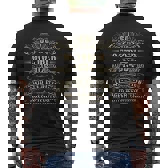 1964年10月 60歳 誕生日プレゼント 男性用 60歳 誕生日 メンズTシャツ バックプリント - Kawaiitshirt