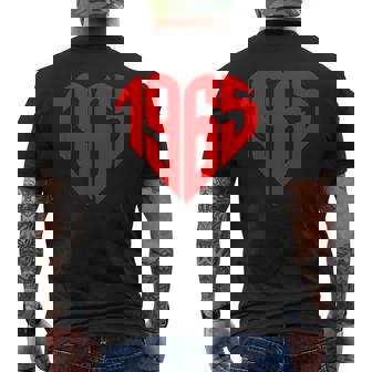 1965 ハート ヴィンテージ 1965年製 ハート型 還暦祝いに最適 メンズTシャツ バックプリント - Kawaiitshirt