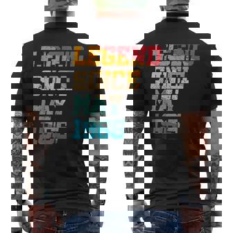 1965年5月以来の伝説 面白い 60歳 レトロ 還暦 メンズTシャツ バックプリント - Kawaiitshirt