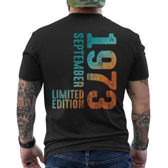 1973 Edición Limitadaeptiembre 1973 Año 1973 Retro 1973 Camiseta Hombre Estampado Espalda - Regaloses