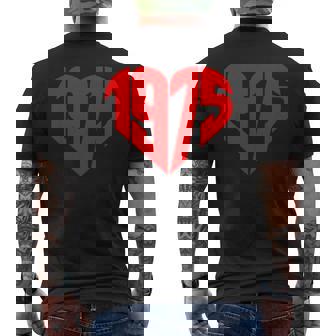 1975 ハート ヴィンテージ 1975年製 ハート型 愛 50歳の誕生日に メンズTシャツ バックプリント - Kawaiitshirt