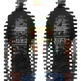 1975年ヴィンテージ、限定版、50歳の誕生日、50歳 メンズTシャツ バックプリント - Kawaiitshirt