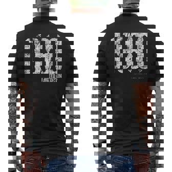 1980 Edición Limitada Clásico Nacido En 1980 Retro Cumpleaños Camiseta Hombre Estampado Espalda - Regaloses