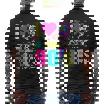 1990'S 90S Retro I Heart The Nineties Costume Party メンズTシャツ バックプリント - Kawaiitshirt