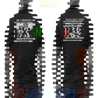 1N23456モーターサイクルギアシフトモーターサイクリスト メンズTシャツ バックプリント - Kawaiitshirt