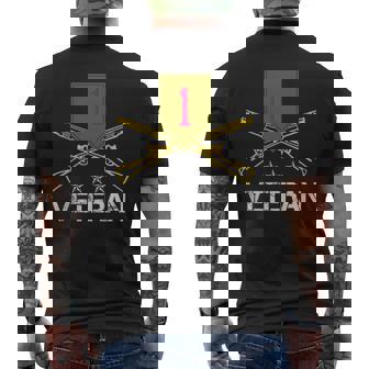 1St Infantry Division Veteran Military Veterans Day Men's T-shirt Back Print - Monsterry