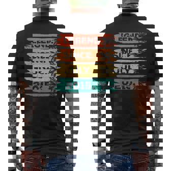 2015年7月 10歳の誕生日デコレーション ヴィンテージ 10歳の誕生日 メンズTシャツ バックプリント - Kawaiitshirt