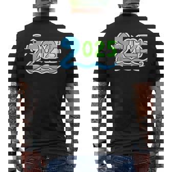 2025《巳年 蛇年》蛇 へび【どうぶつフレンズ】干支 十二支 ゆるくて かわいい 動物 イラスト 面白い メンズTシャツ バックプリント - Kawaiitshirt