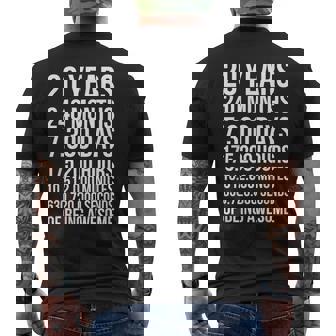 20歳の誕生日ギフト 20歳向け メンズTシャツ バックプリント - Kawaiitshirt