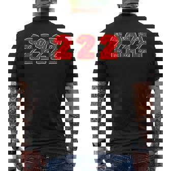 222 エンジェルナンバー Right Place Right Time メンズTシャツ バックプリント - Kawaiitshirt