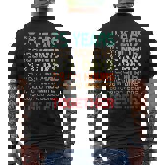 25 Años Juntos Pareja 25 Aniversario De Boda Camiseta Hombre Estampado Espalda - Regaloses