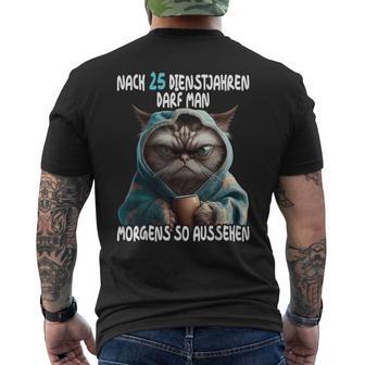25 Jähriges Dienstjubiläum Jubiläum Firmenjubiläum 25 Jahre T-Shirt mit Rückendruck - Geschenkecke