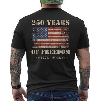 250 Years America Anniversary 250Th Independence Day Men's T-shirt Back Print - Thegiftio UK